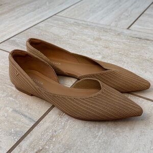 VIVAIA Pointed-Toe D'Orsay Flats (Melia) Size 8, 39